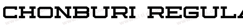 Chonburi Regular字体转换